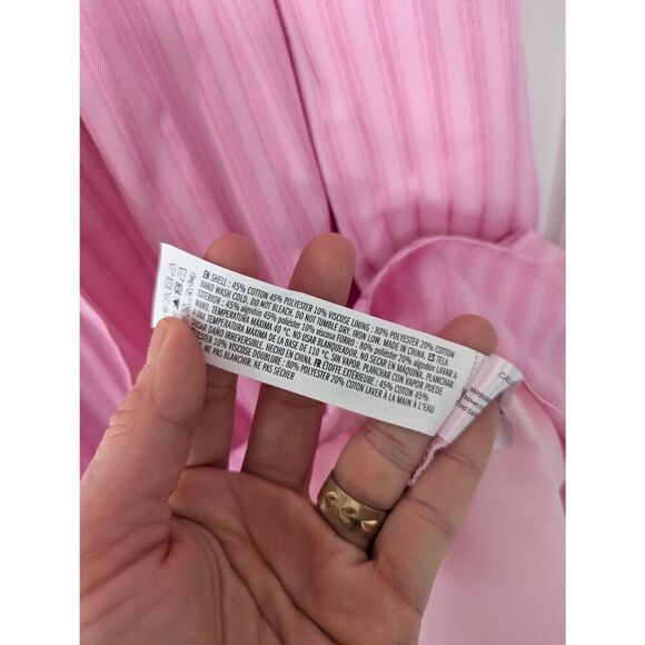 English Factory Striped Shirt Maxi Dress size 2X pink plus size NWTs Anthro - Picture 11 of 12